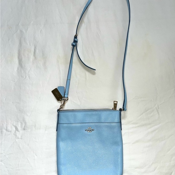 Coach Pale Blue Leather Cross Body Bag - Picture 6 of 6